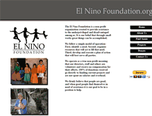 Tablet Screenshot of elninofoundation.org